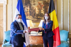 Meeting with Honduran Ministers H.E. Lisandro Rosales Banegas and H.E. Carlos Alberto Madero Erazo, and Deputy Minister H.E. Karen Alejandra Najarro Bonilla