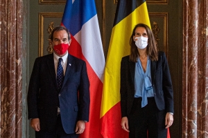 Rencontre entre Sophie Wilmès et le Ministre des Affaires étrangères du Chili, S.E. Andrés Allamand